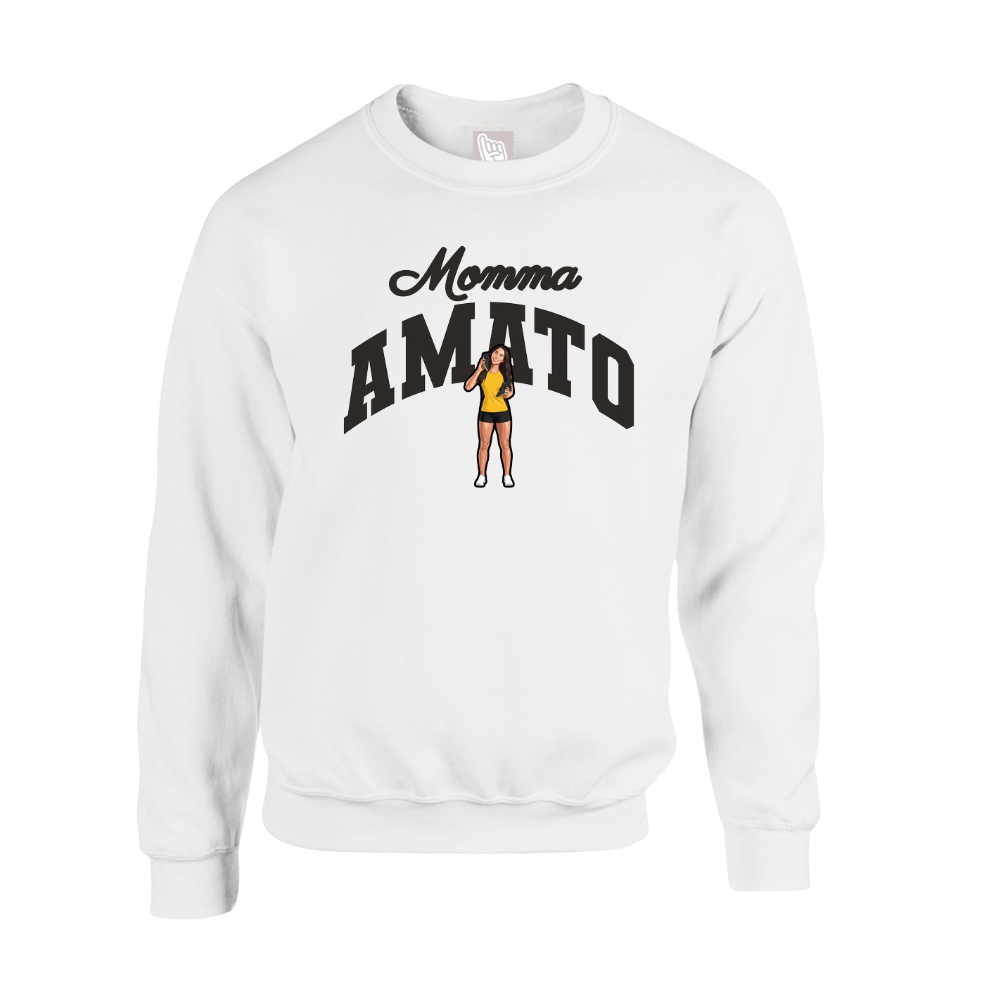 Fleece Crew — Mothers Day Arch in White