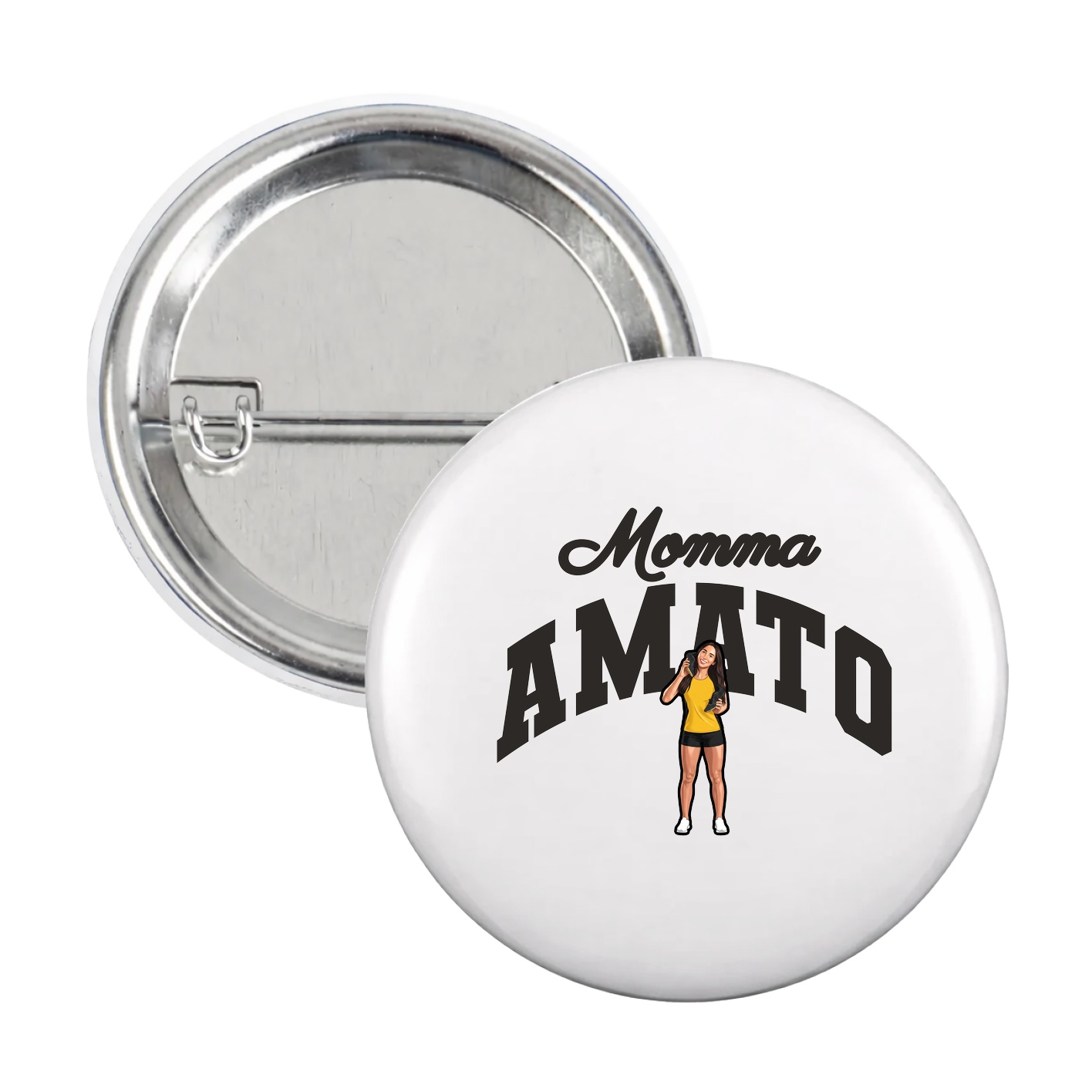 Game Day Button — Mothers Day Arch in White