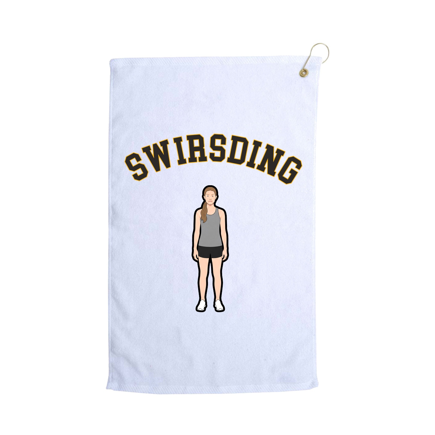 Golf Towel — Shirsey Arch in White