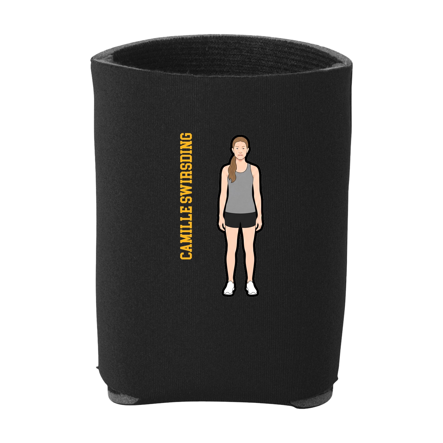 Can Holder — Name Vertical in Black