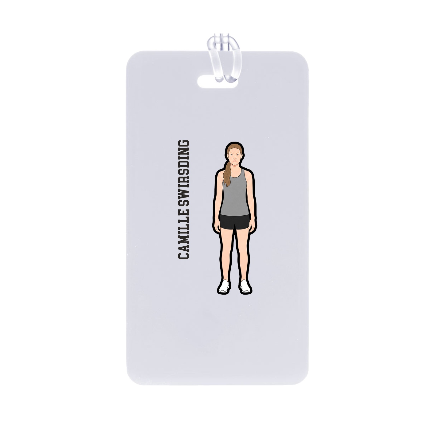 Bag Tag — Name Vertical in Classic