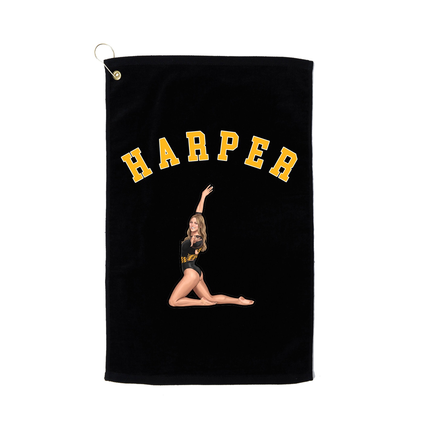 Golf Towel — Shirsey Arch in Black