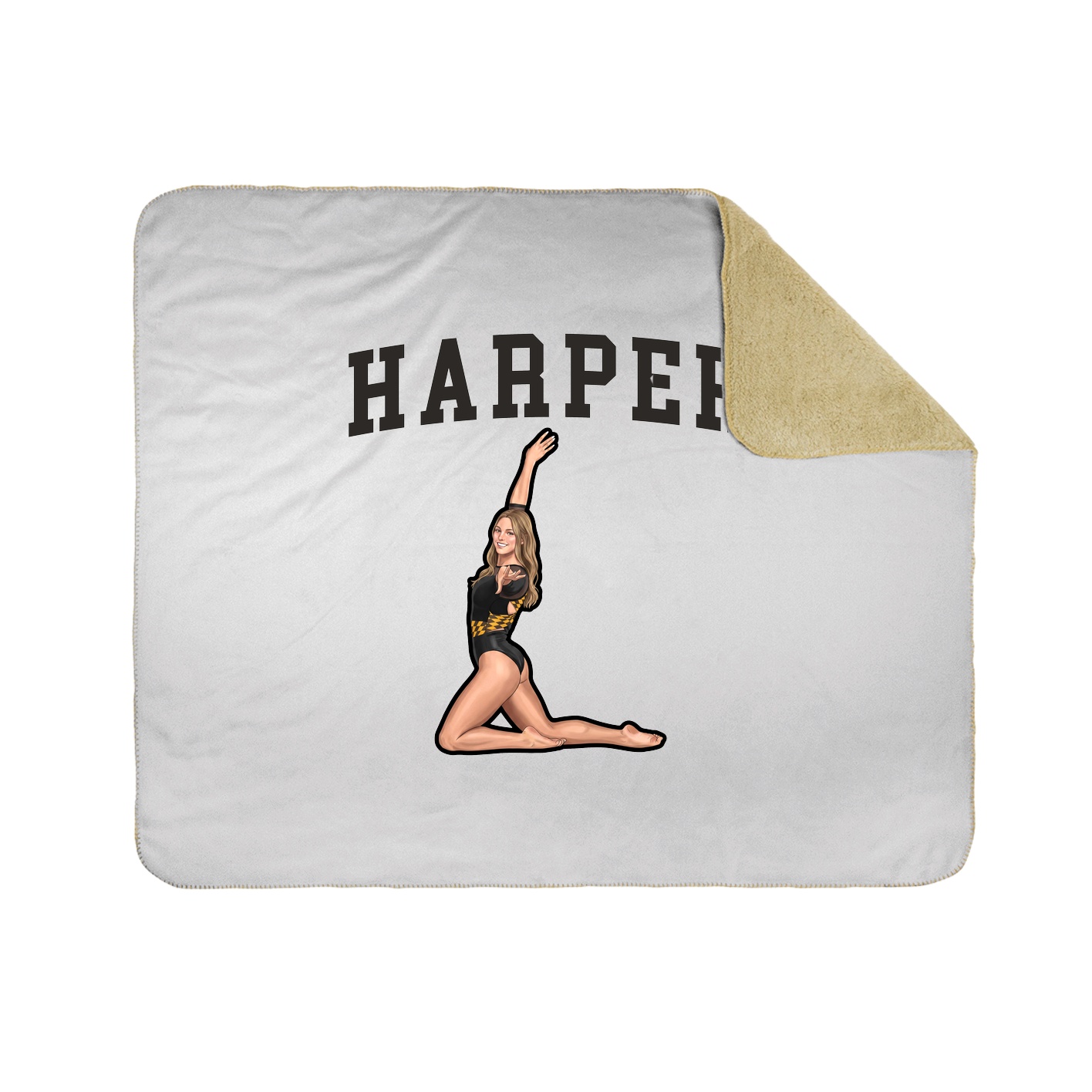 Throw Blanket — Shirsey in White
