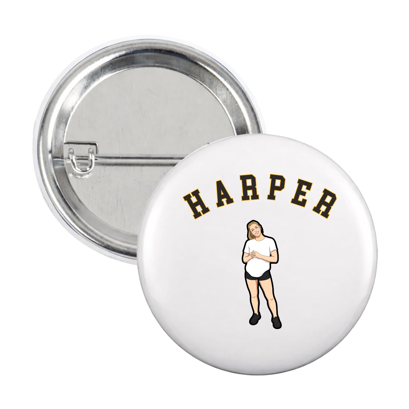 Game Day Button — Shirsey Arch in White