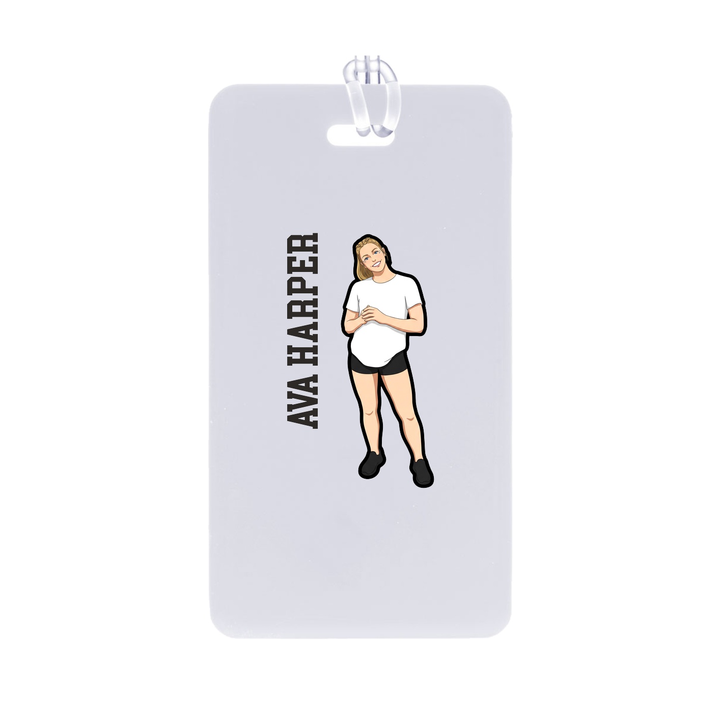 Bag Tag — Name Vertical in Classic