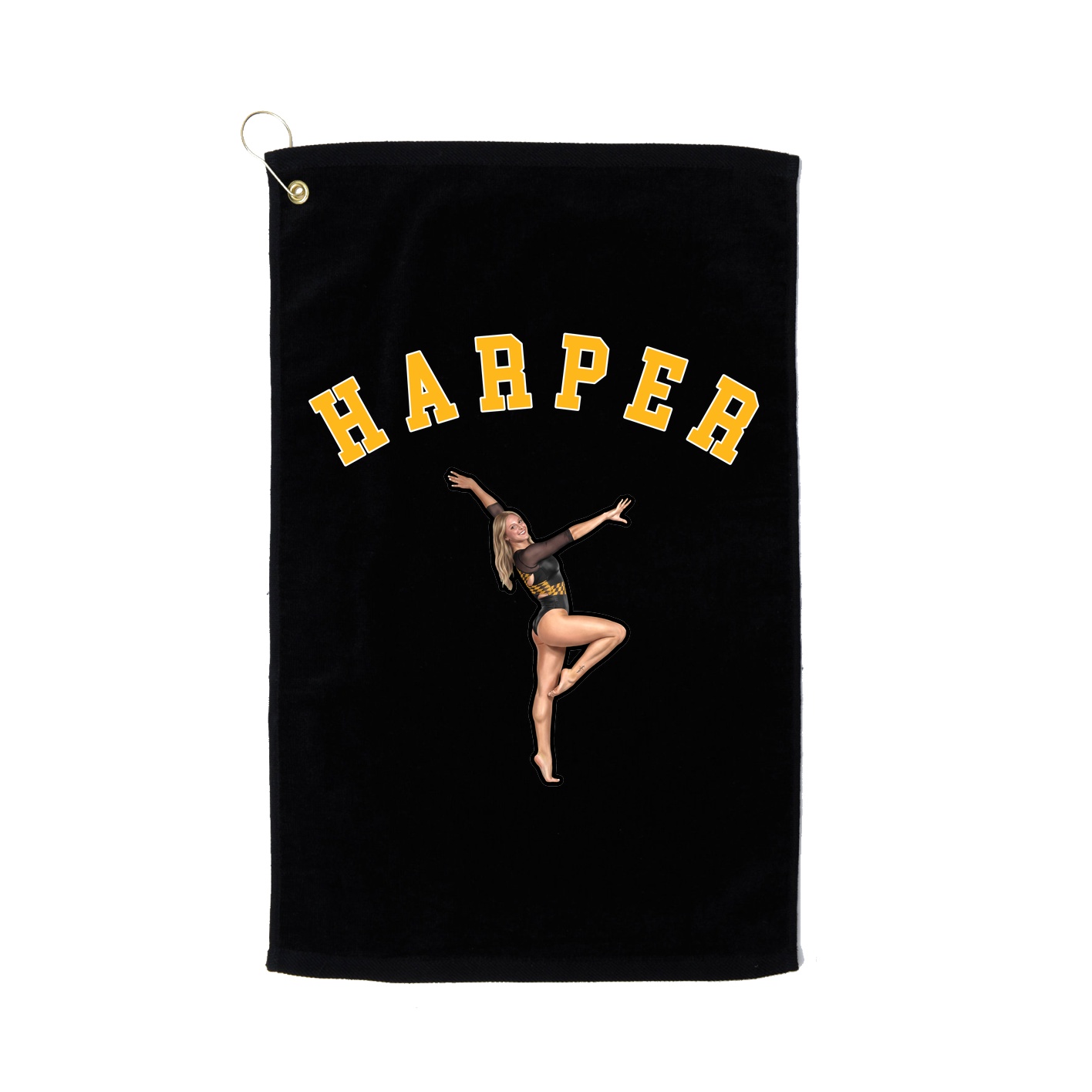 Golf Towel — Shirsey Arch in Black