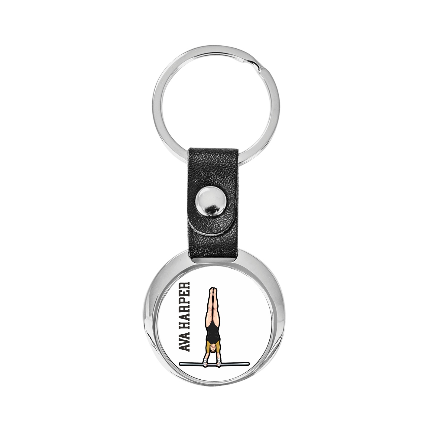 Key Chain — Name Vertical in Classic
