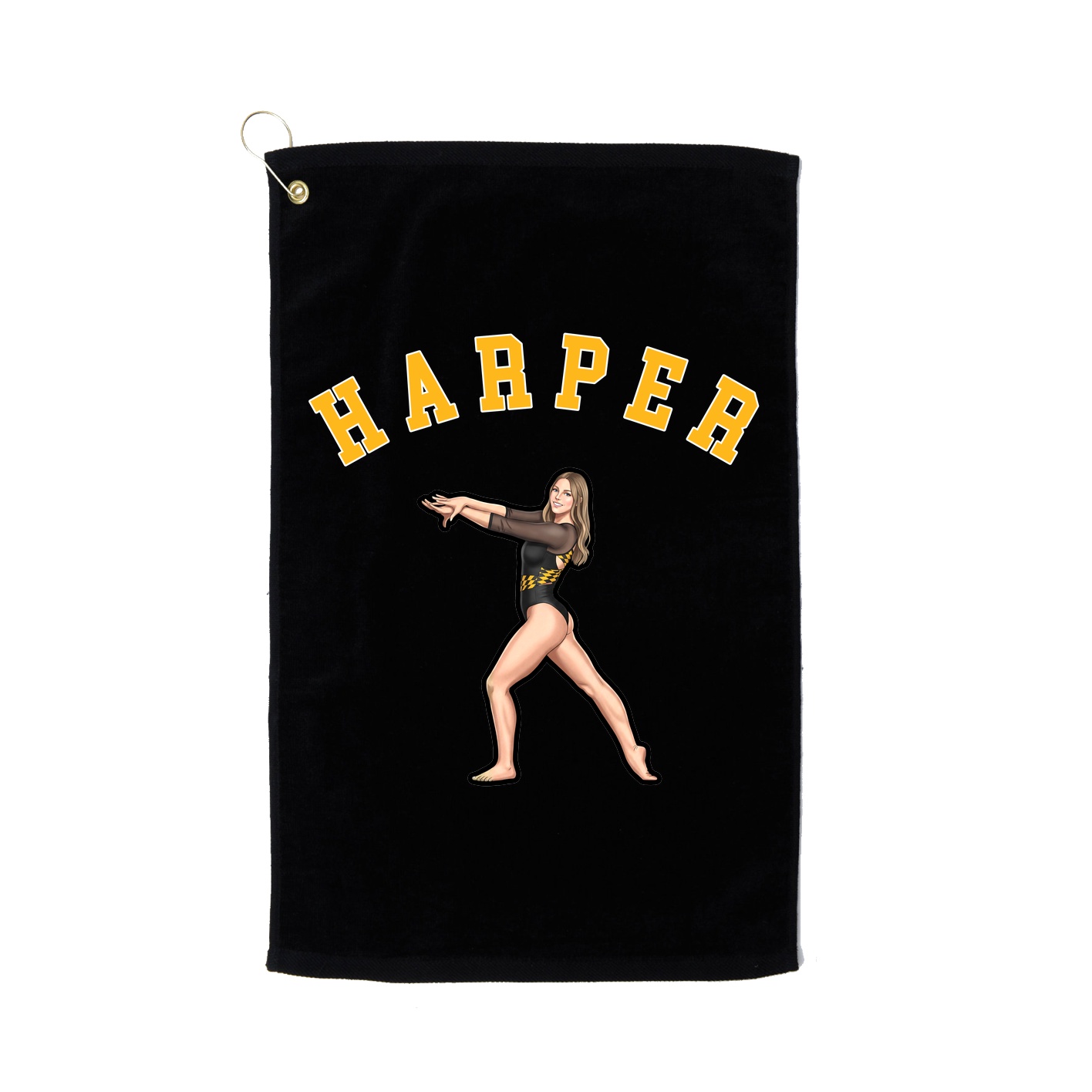 Golf Towel — Shirsey Arch in Black