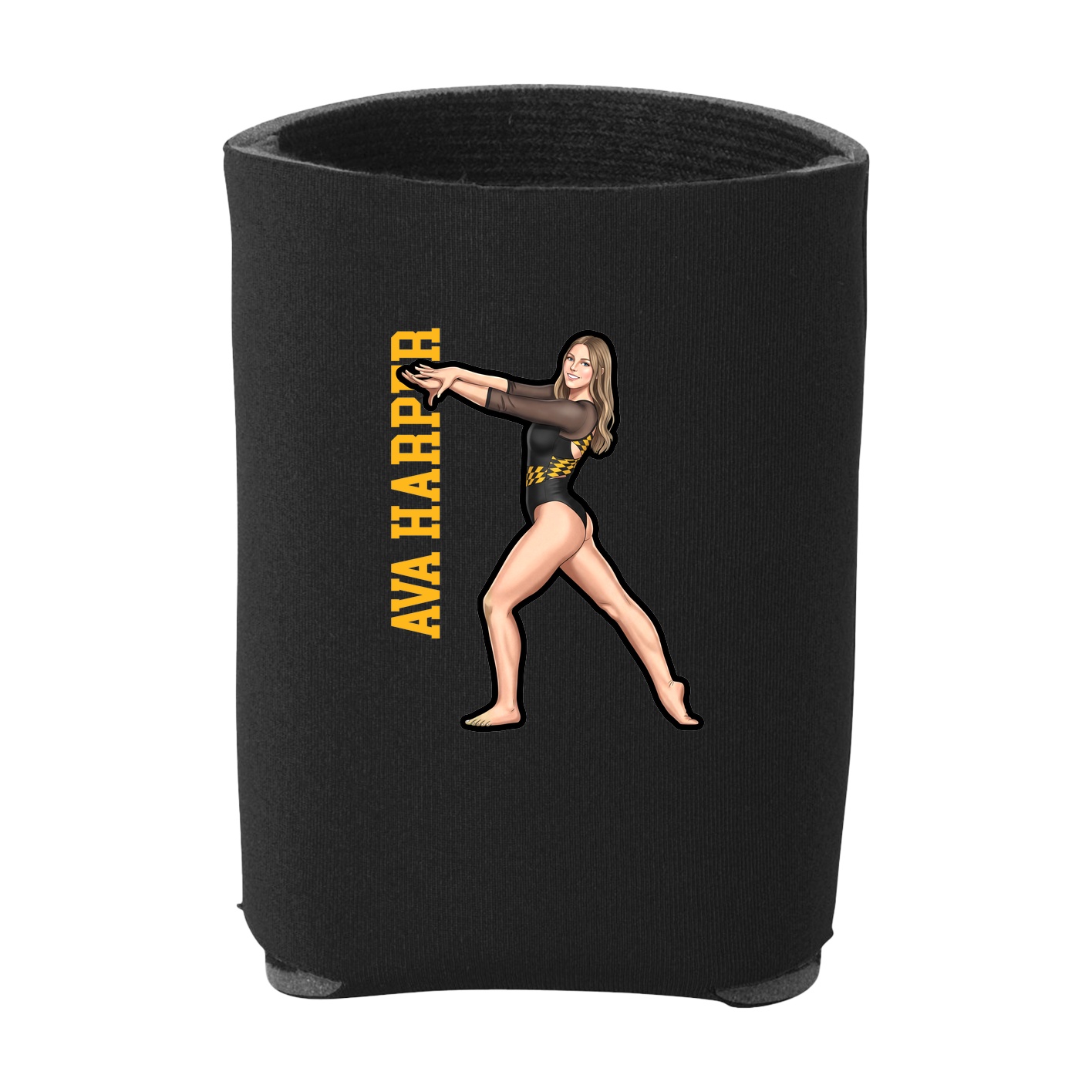 Can Holder — Name Vertical in Black