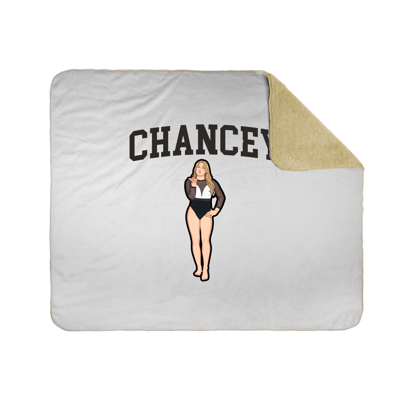 Throw Blanket — Shirsey in White