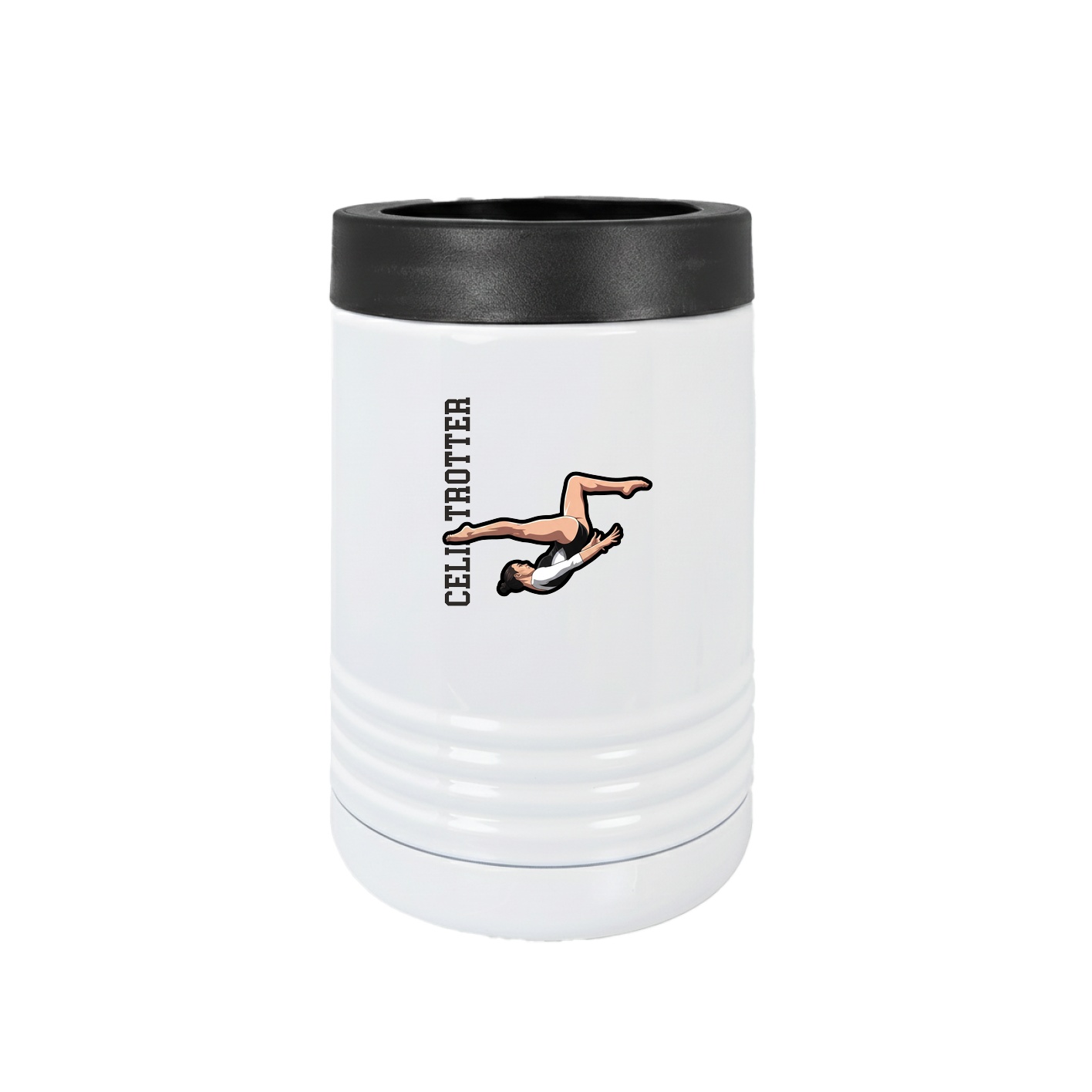 Beverage Holder — Name Vertical in White