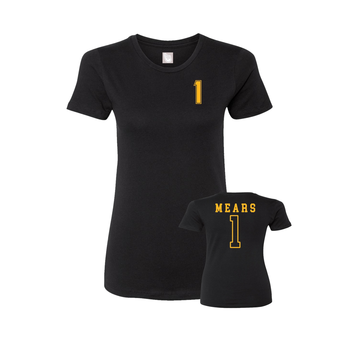 Womens Tee — Chest Back in Black