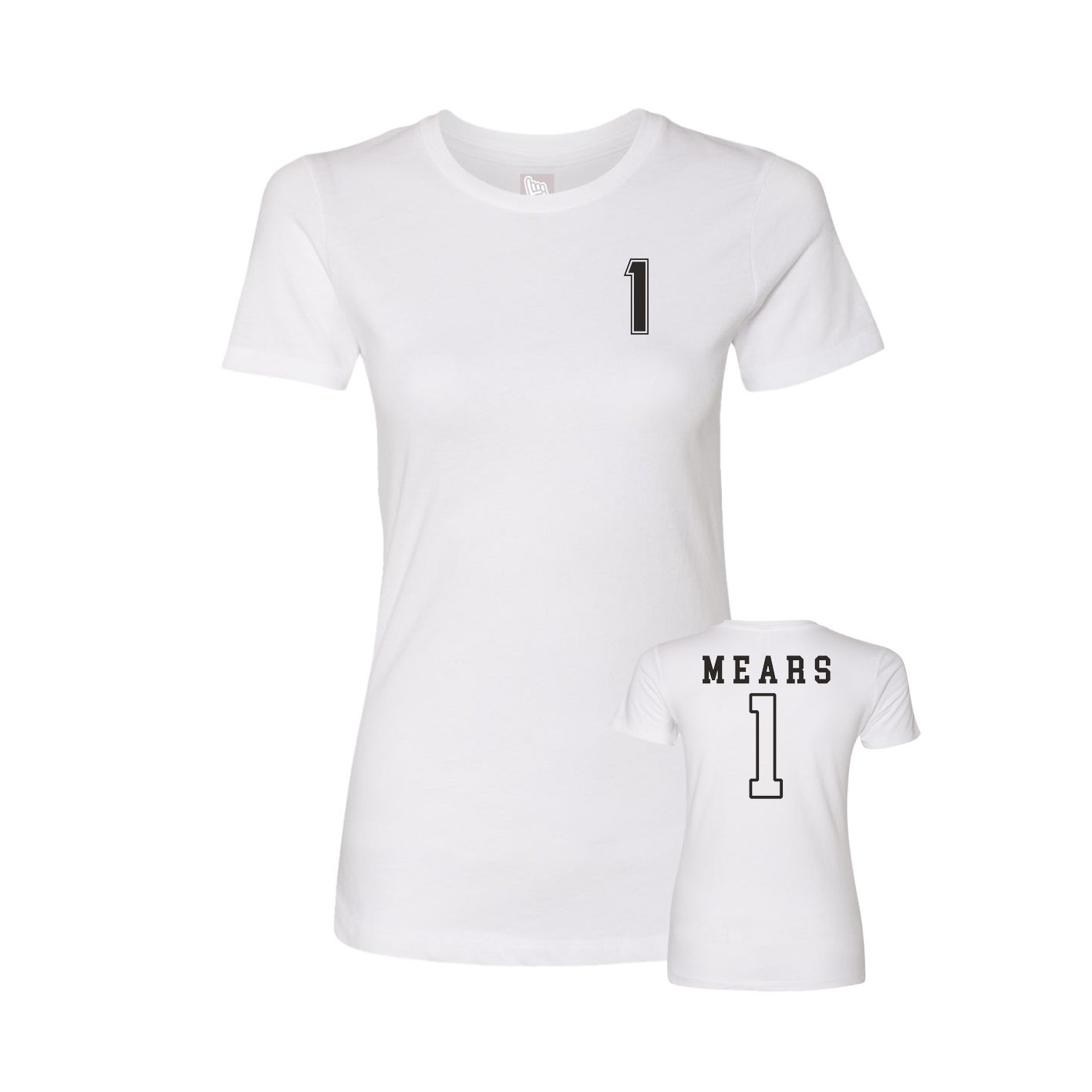 Womens Tee — Chest Back in White