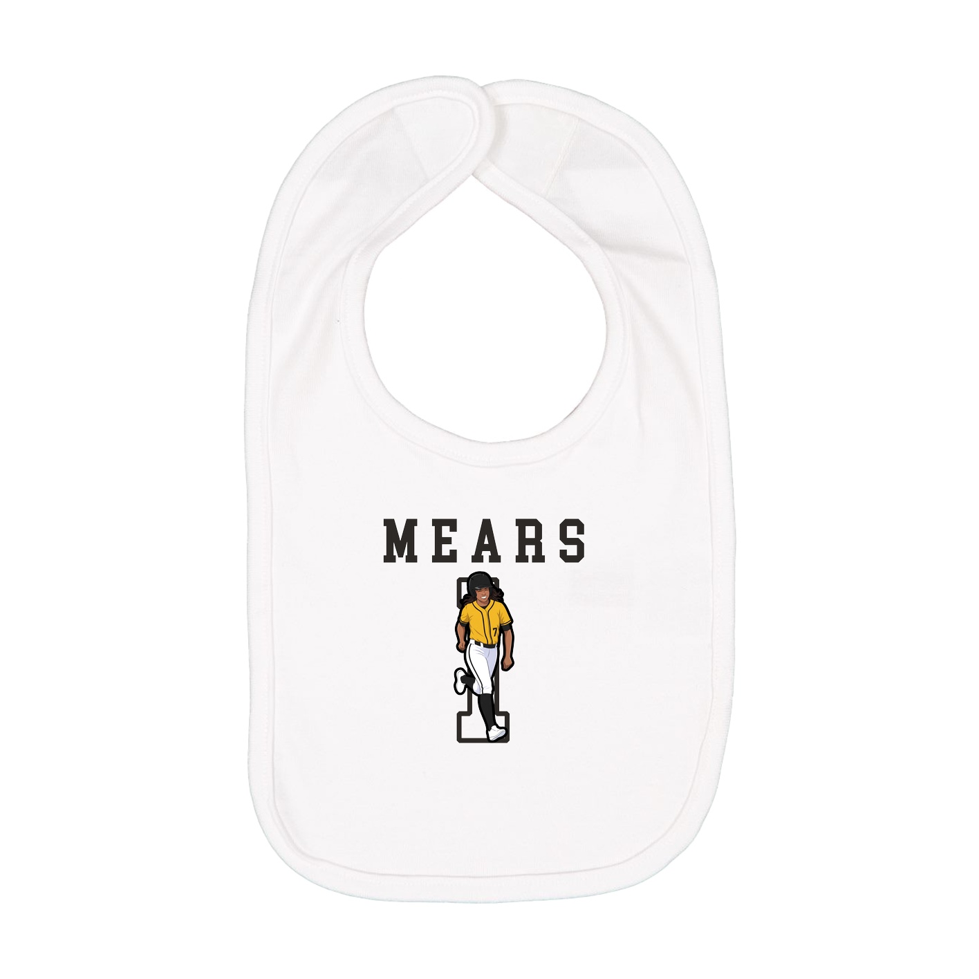 Infant Bib — Shirsey in White