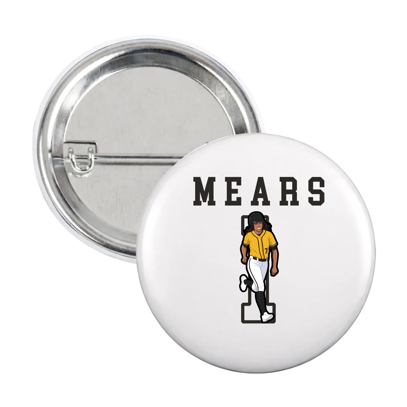 Game Day Button — Shirsey in White