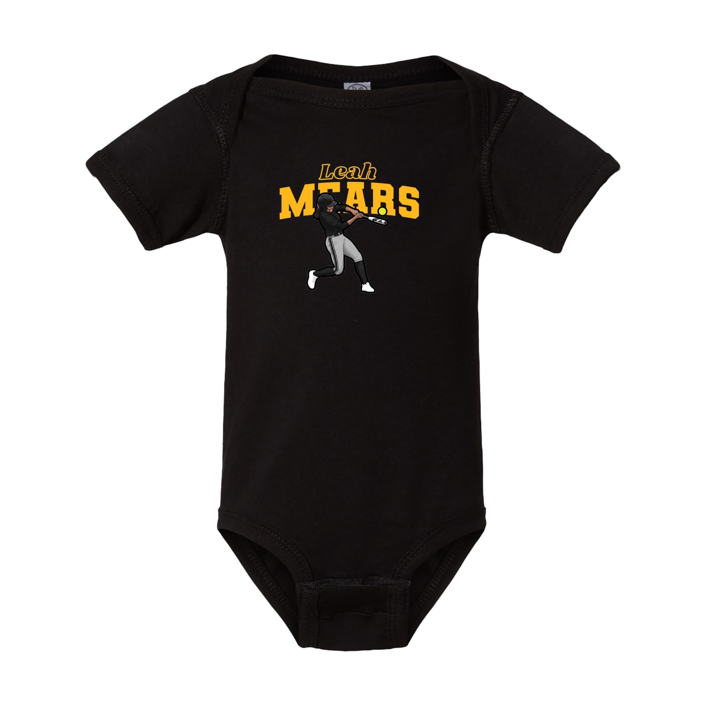 Baby Onesie — Name Arch in Black