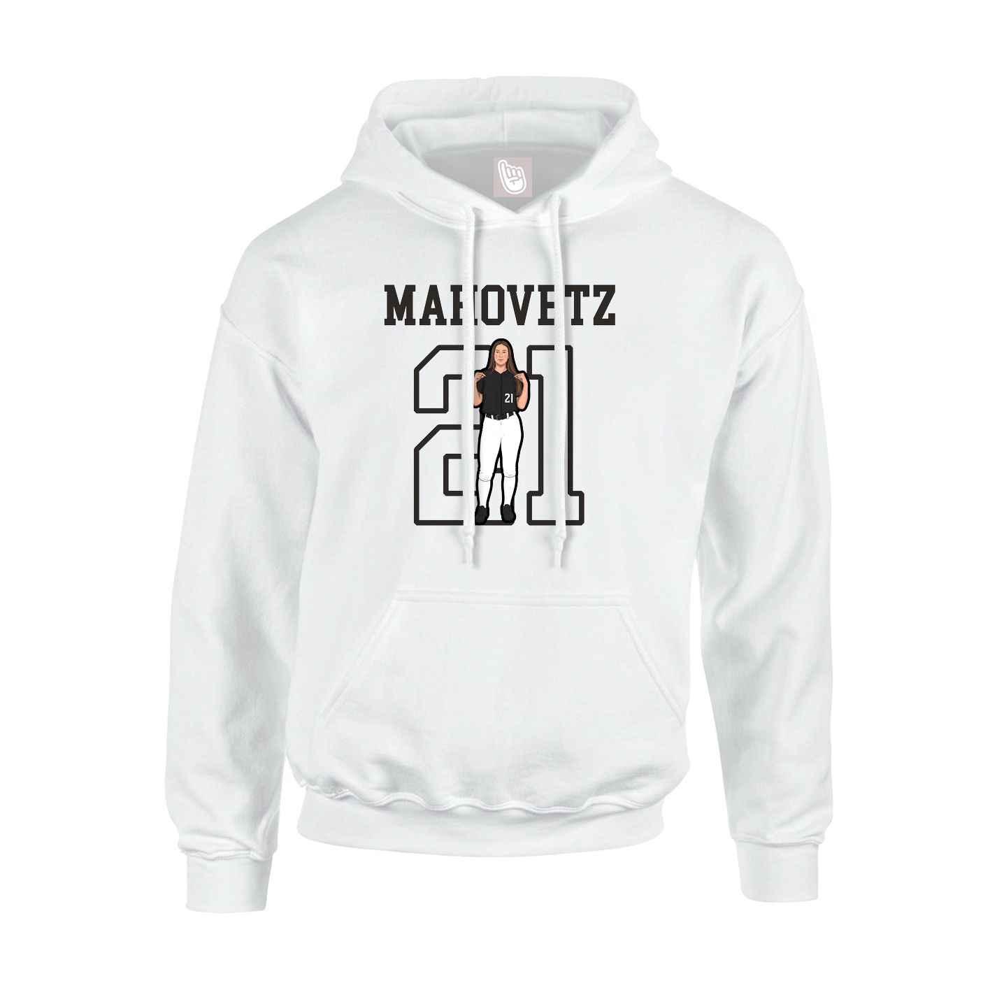 Hoodie — Shirsey in White