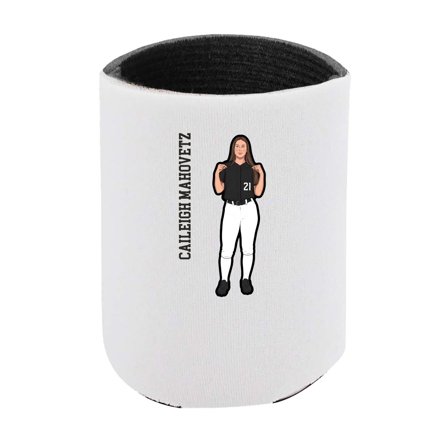 Can Holder — Name Vertical in White