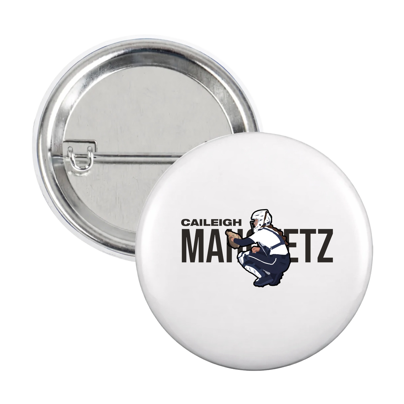 Game Day Button — Player Name in White