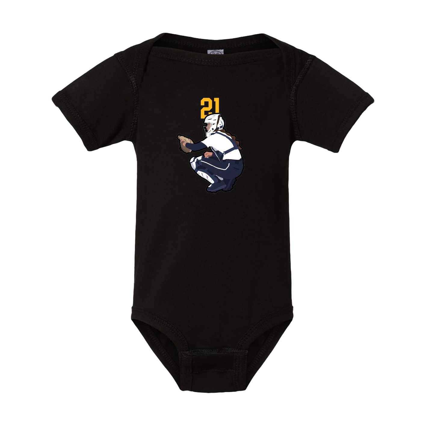 Baby Onesie — Number Top in Black