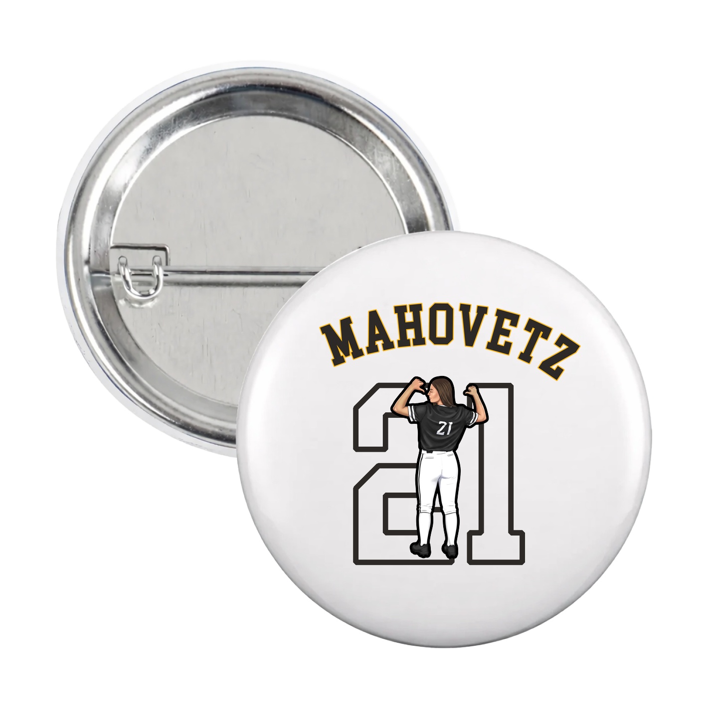 Game Day Button — Shirsey Arch in White