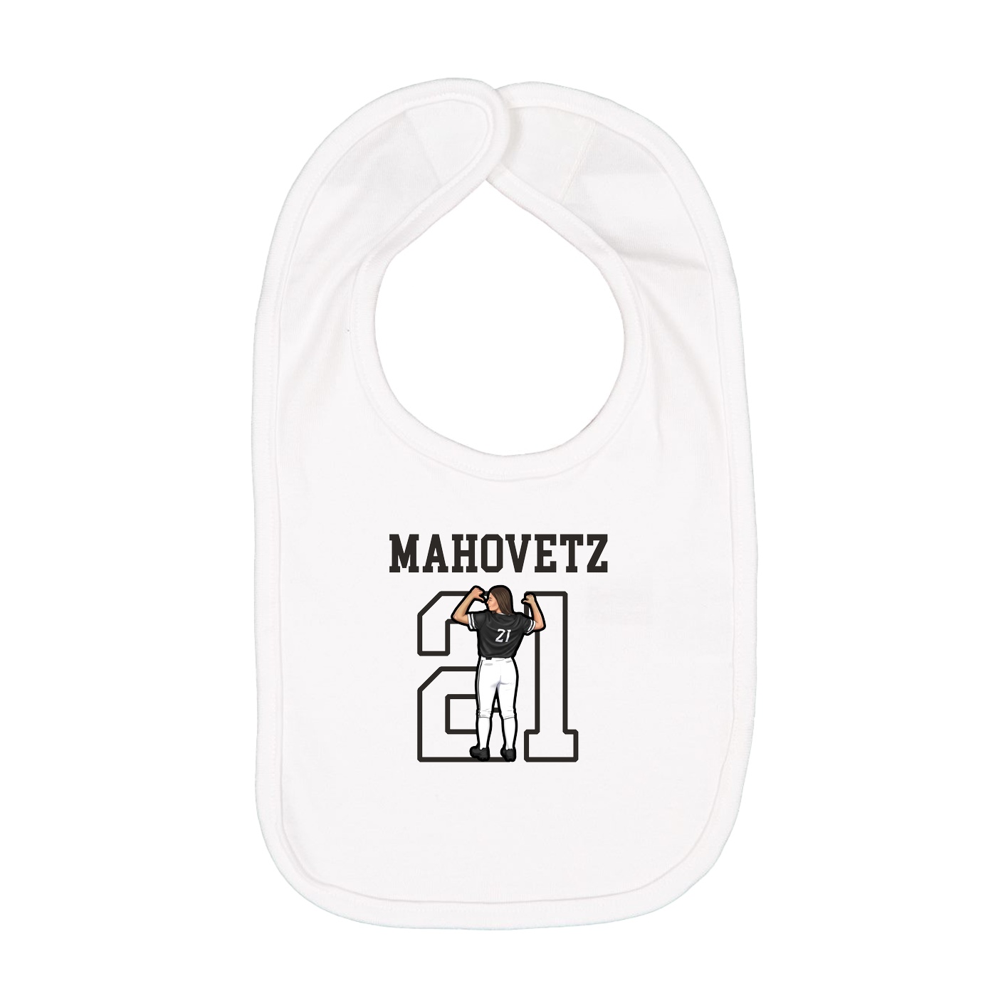 Infant Bib — Shirsey in White