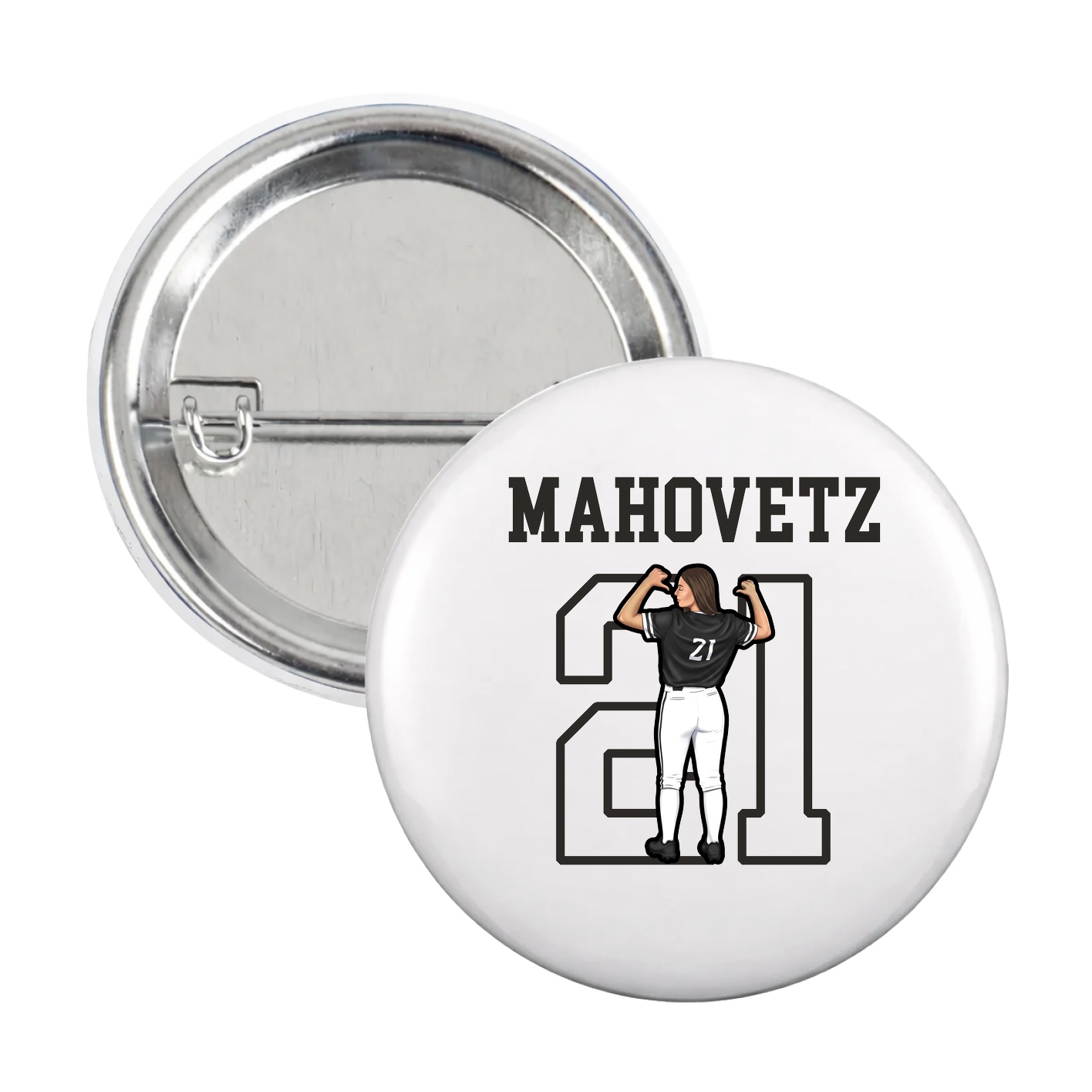 Game Day Button — Shirsey in White
