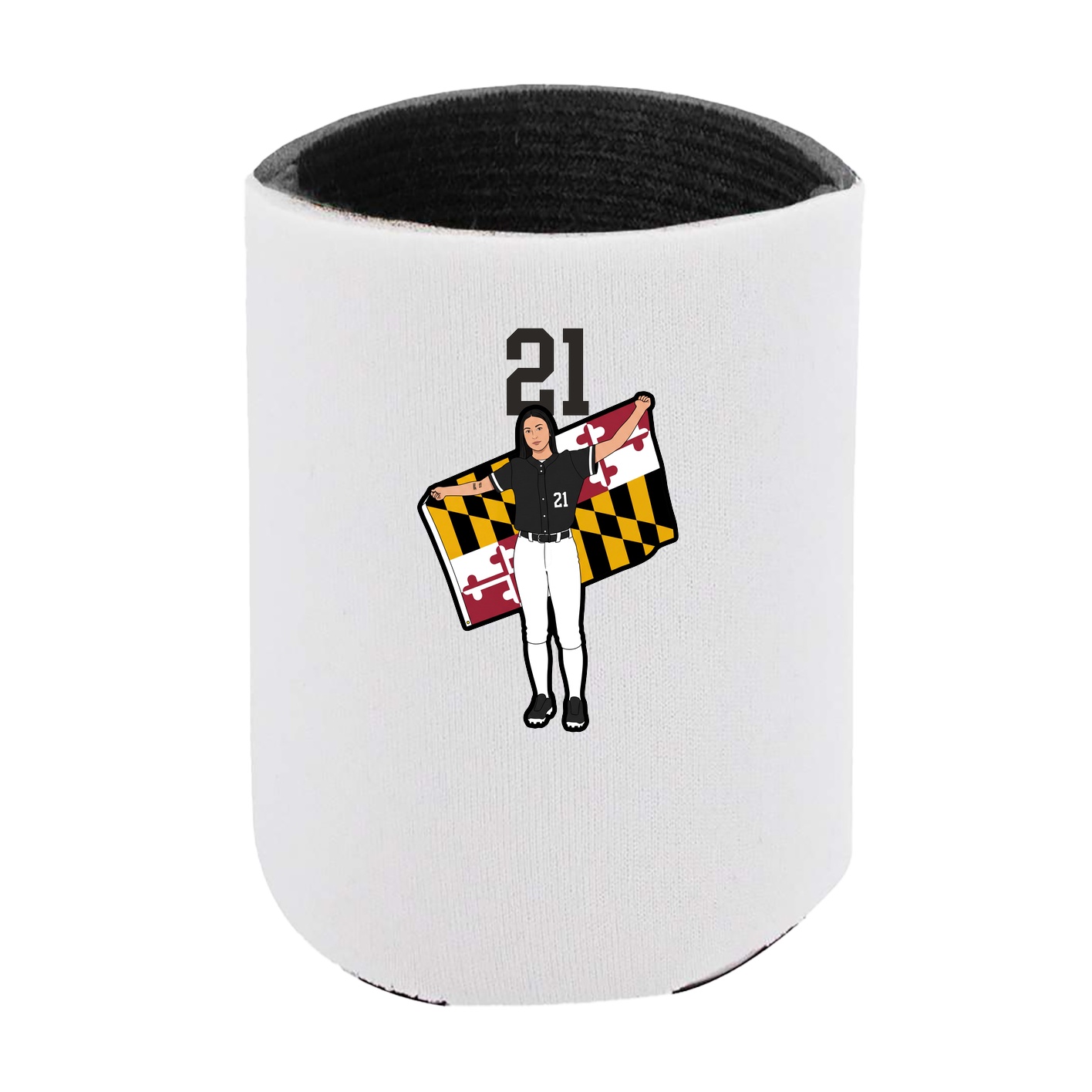 Can Holder — Number Top in White