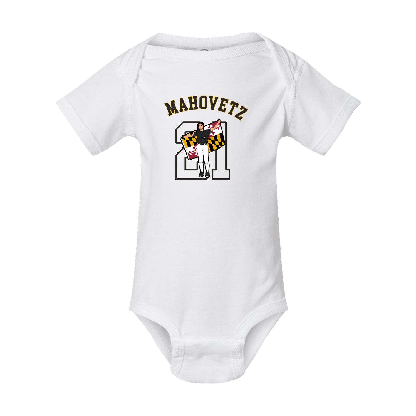 Baby Onesie — Shirsey Arch in White