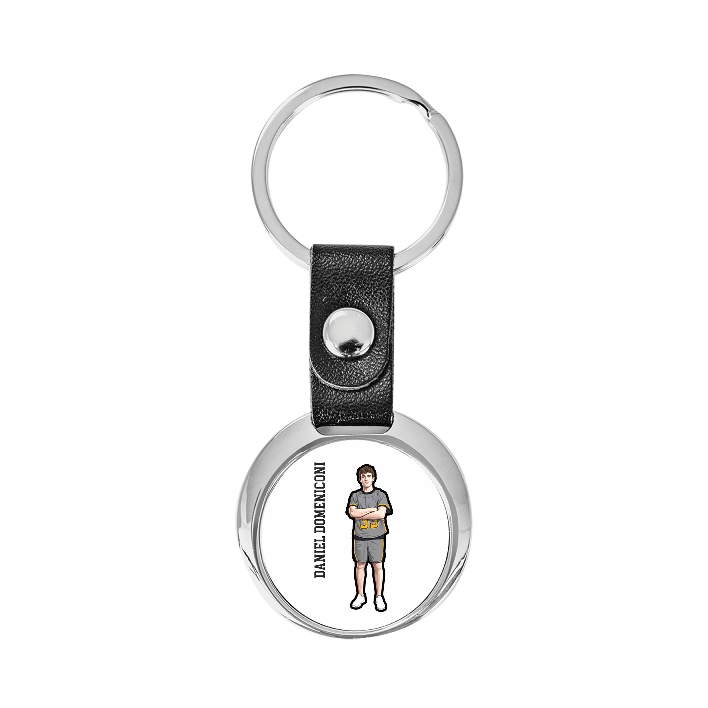 Key Chain — Name Vertical in Classic