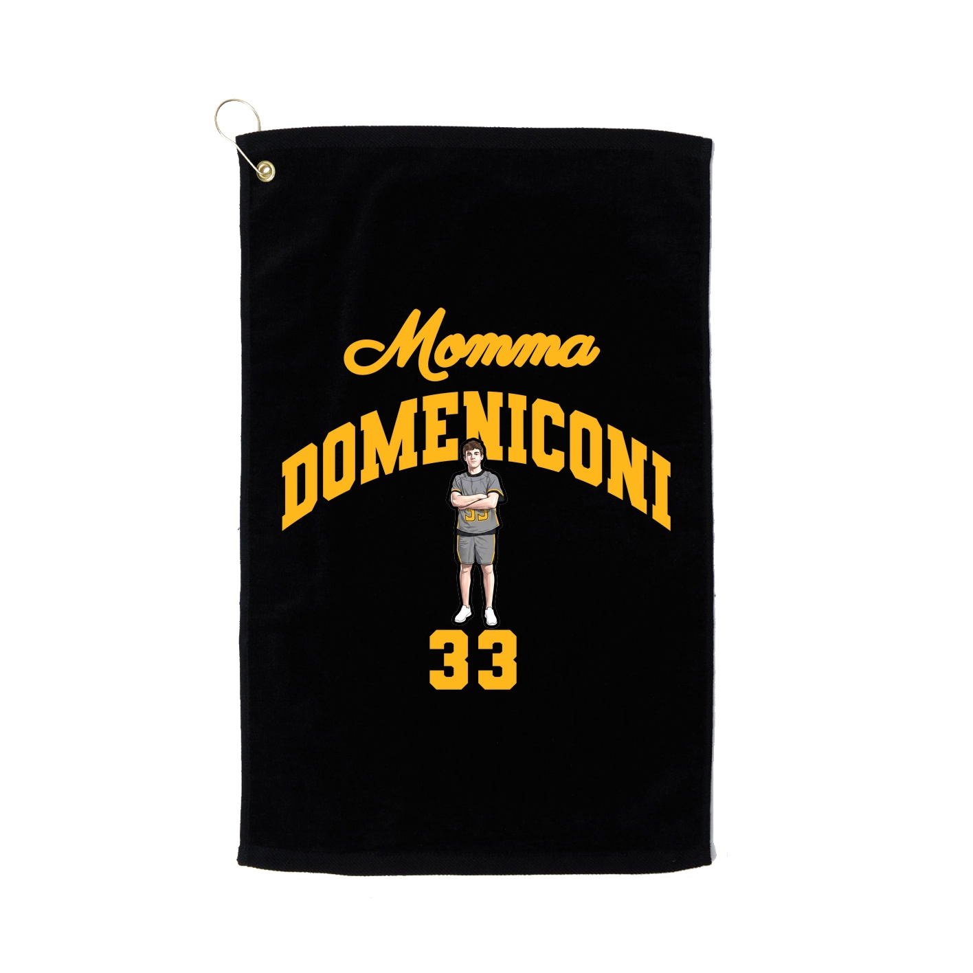 Golf Towel — Mothers Day Arch in Black