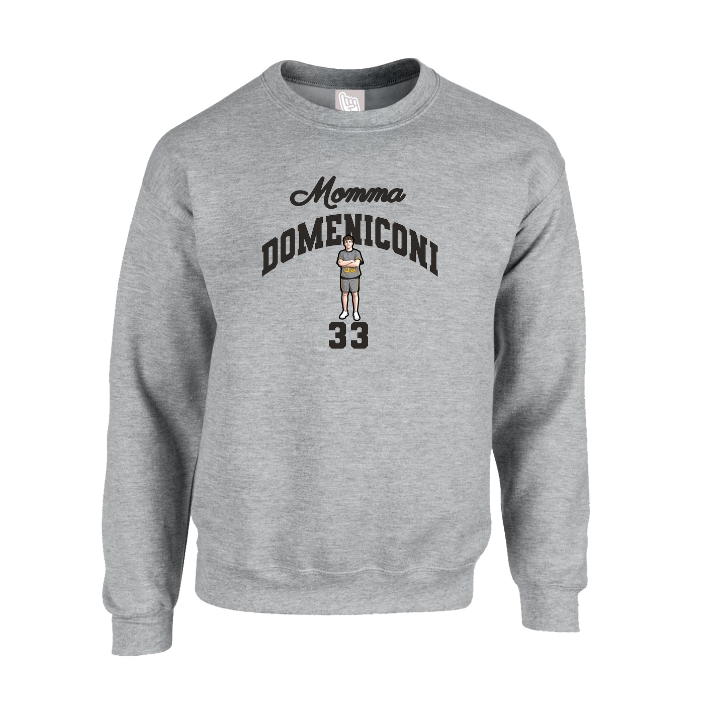 Fleece Crew — Mothers Day Arch in Grey