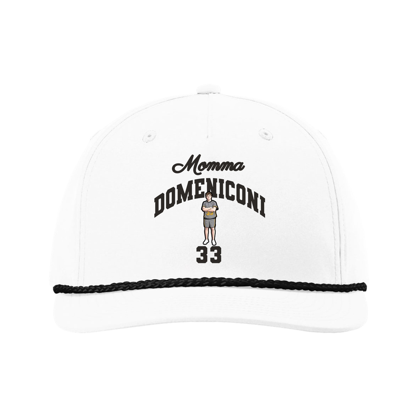 Five-Panel Classic Rope Cap — Mothers Day Arch in White