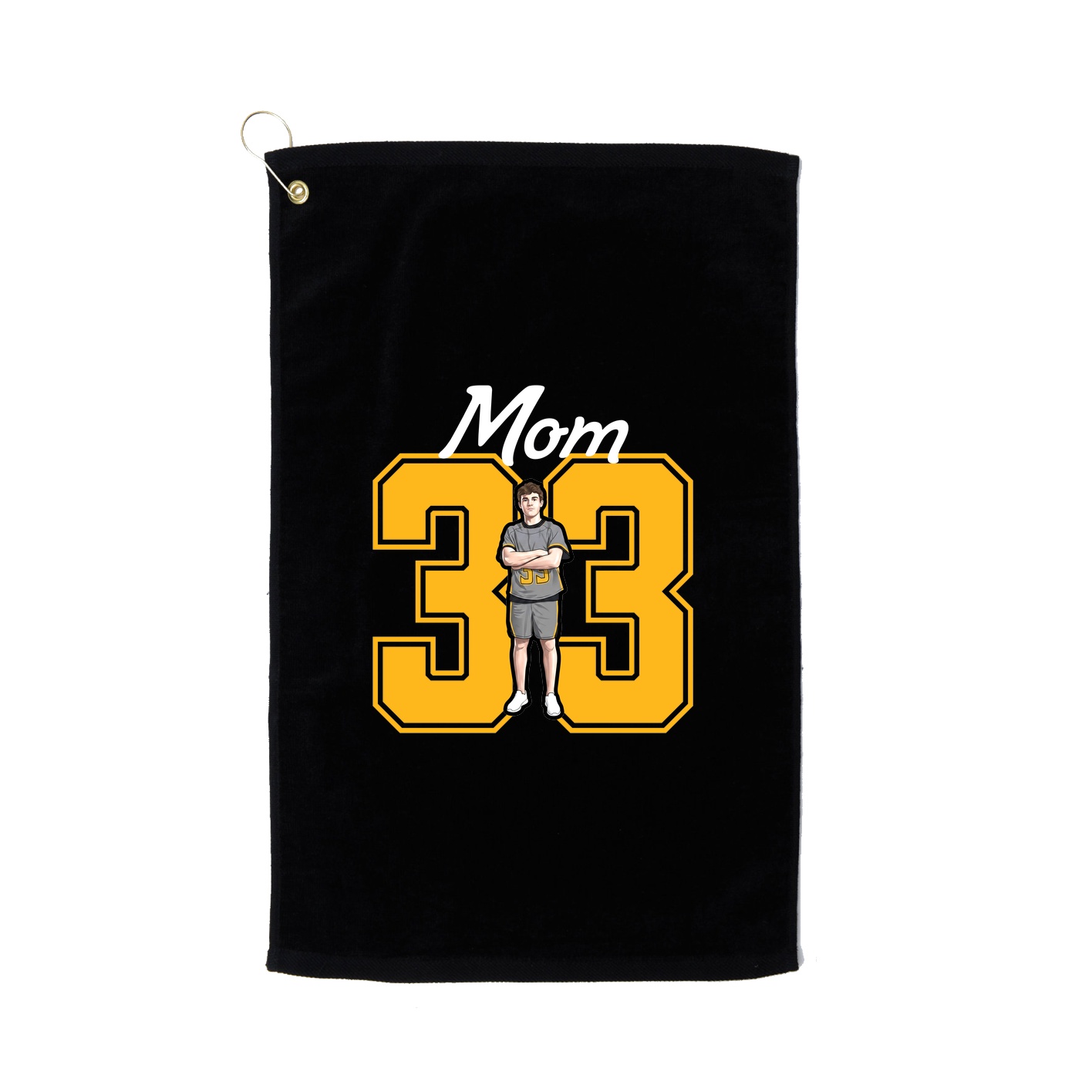 Golf Towel — Mothers Day Shirsey in Black