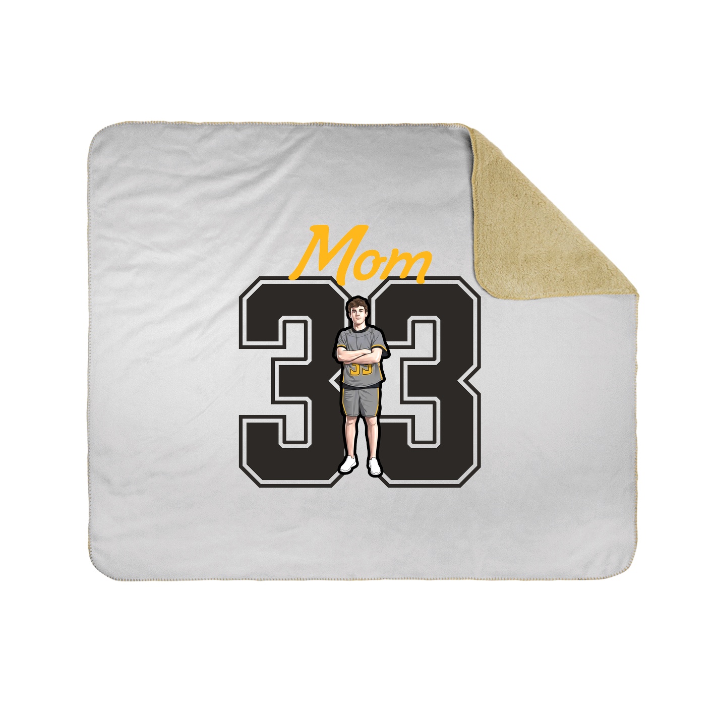 Throw Blanket — Mothers Day Shirsey in White