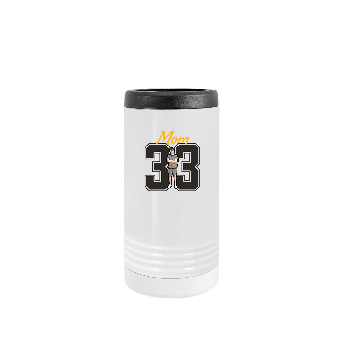 Slim Beverage Holder — Mothers Day Shirsey in White