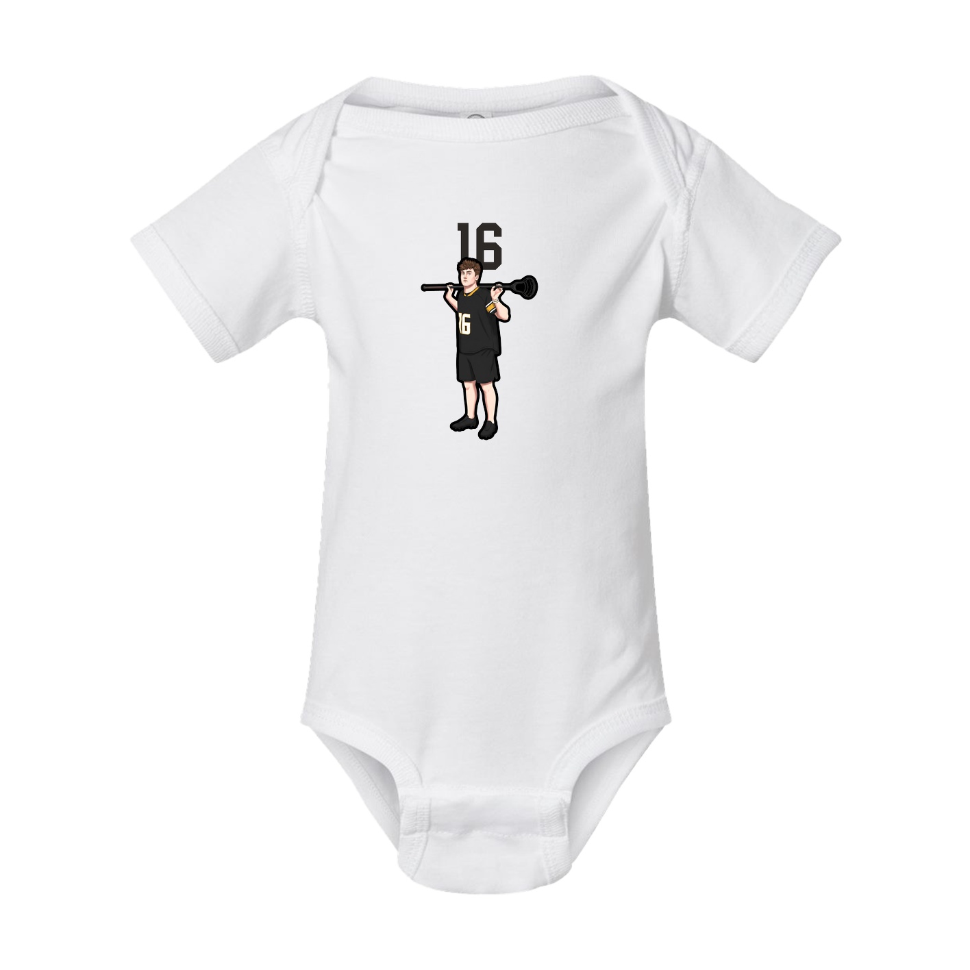 Baby Onesie — Number Top in White