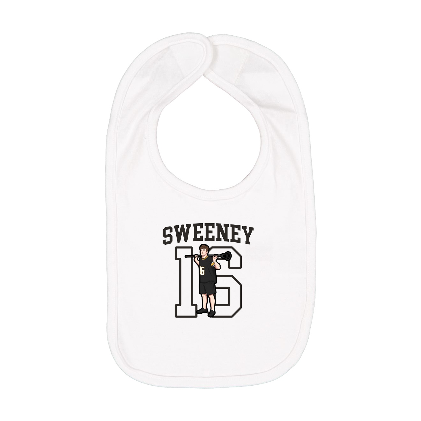 Infant Bib — Shirsey in White