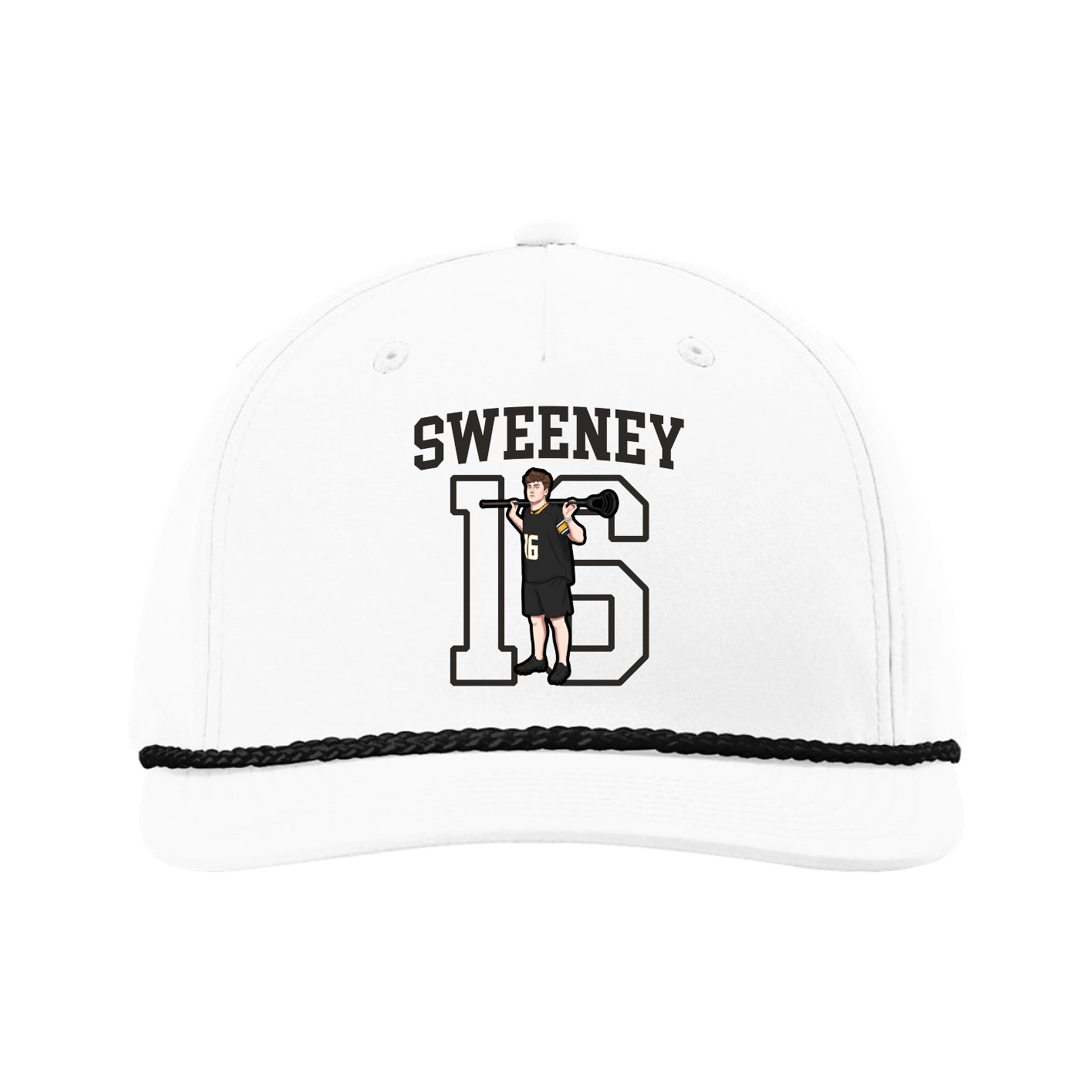 Five-Panel Classic Rope Cap — Shirsey in White