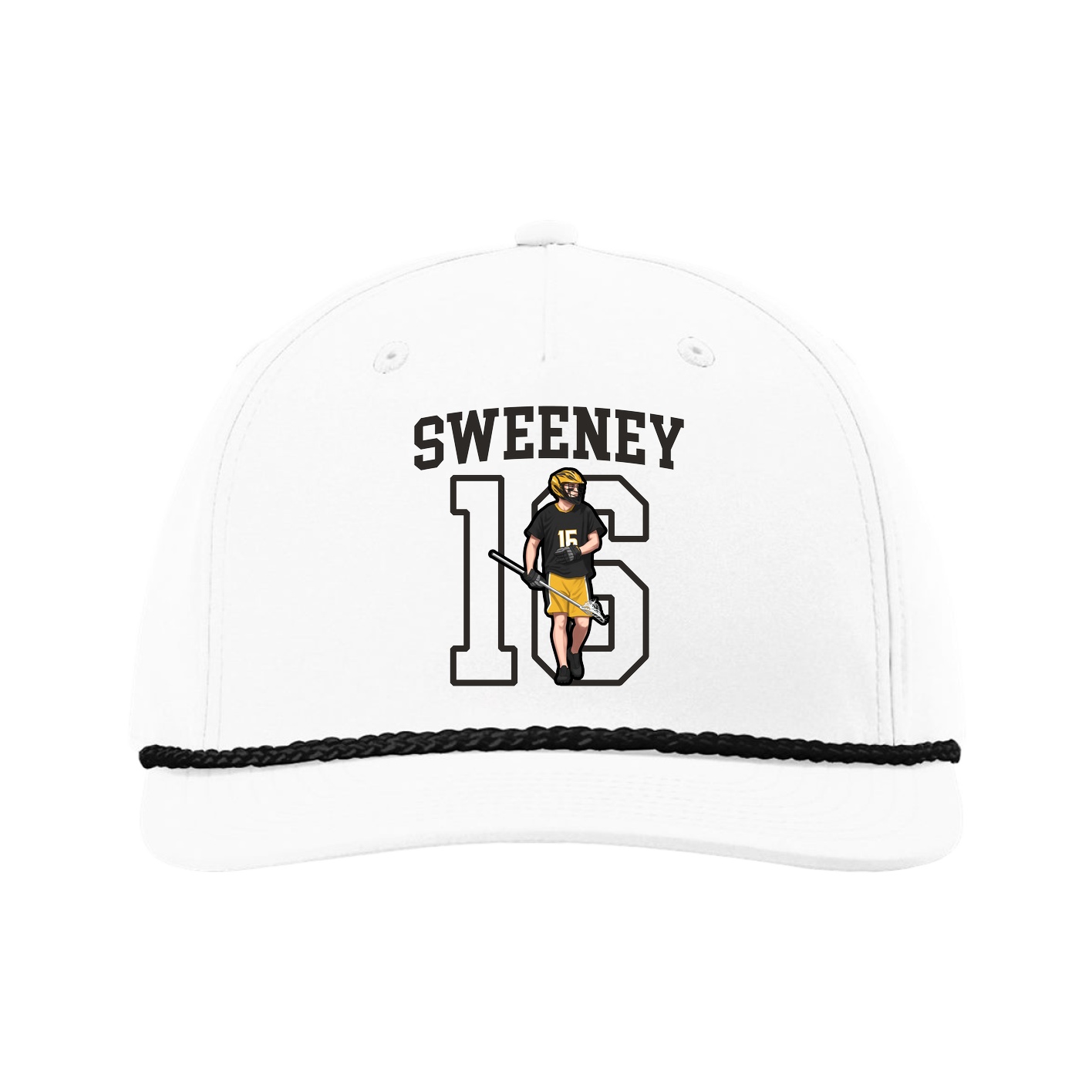 Five-Panel Classic Rope Cap — Shirsey in White