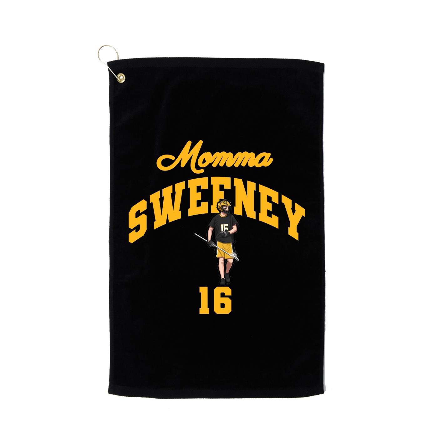 Golf Towel — Mothers Day Arch in Black