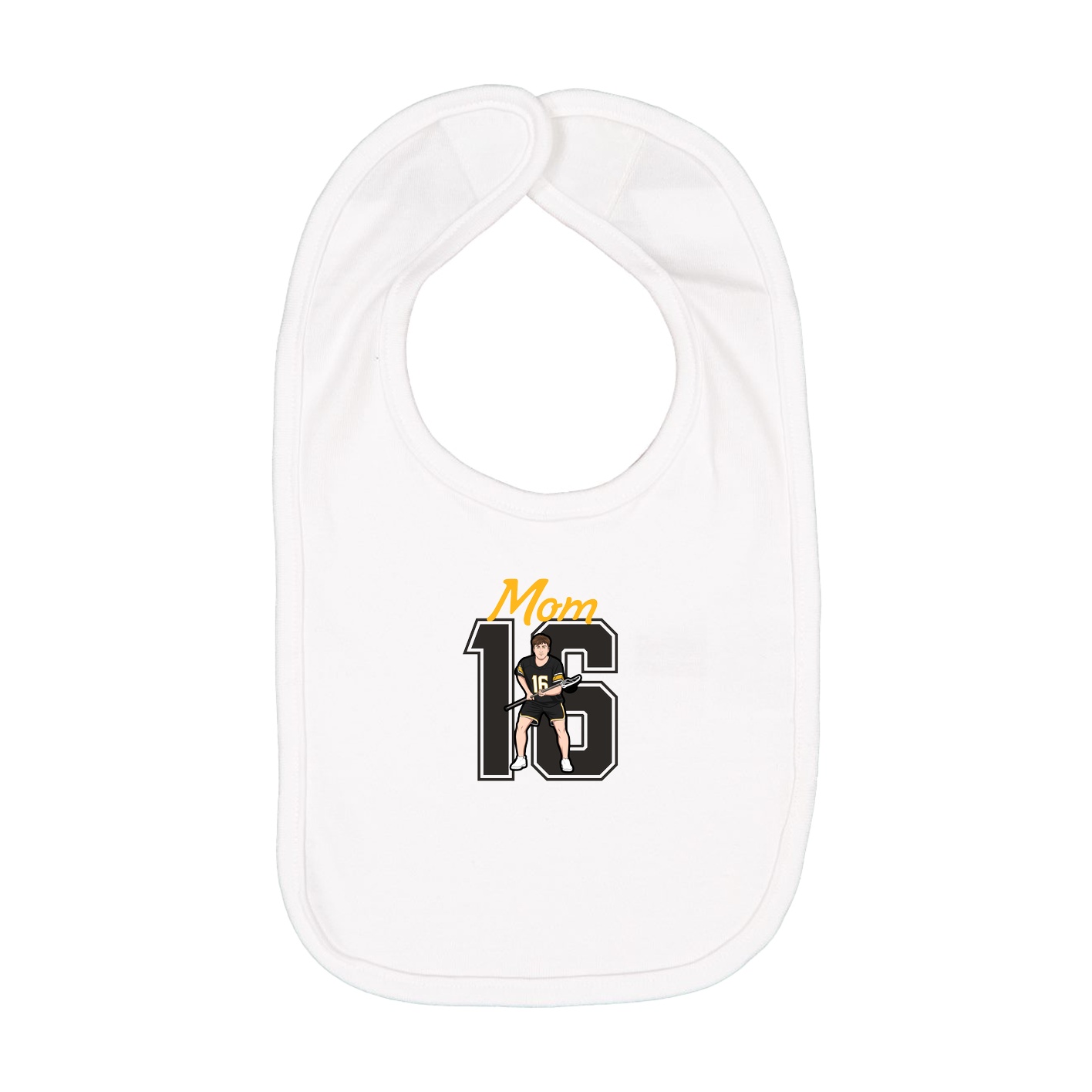 Infant Bib — Mothers Day Shirsey in White