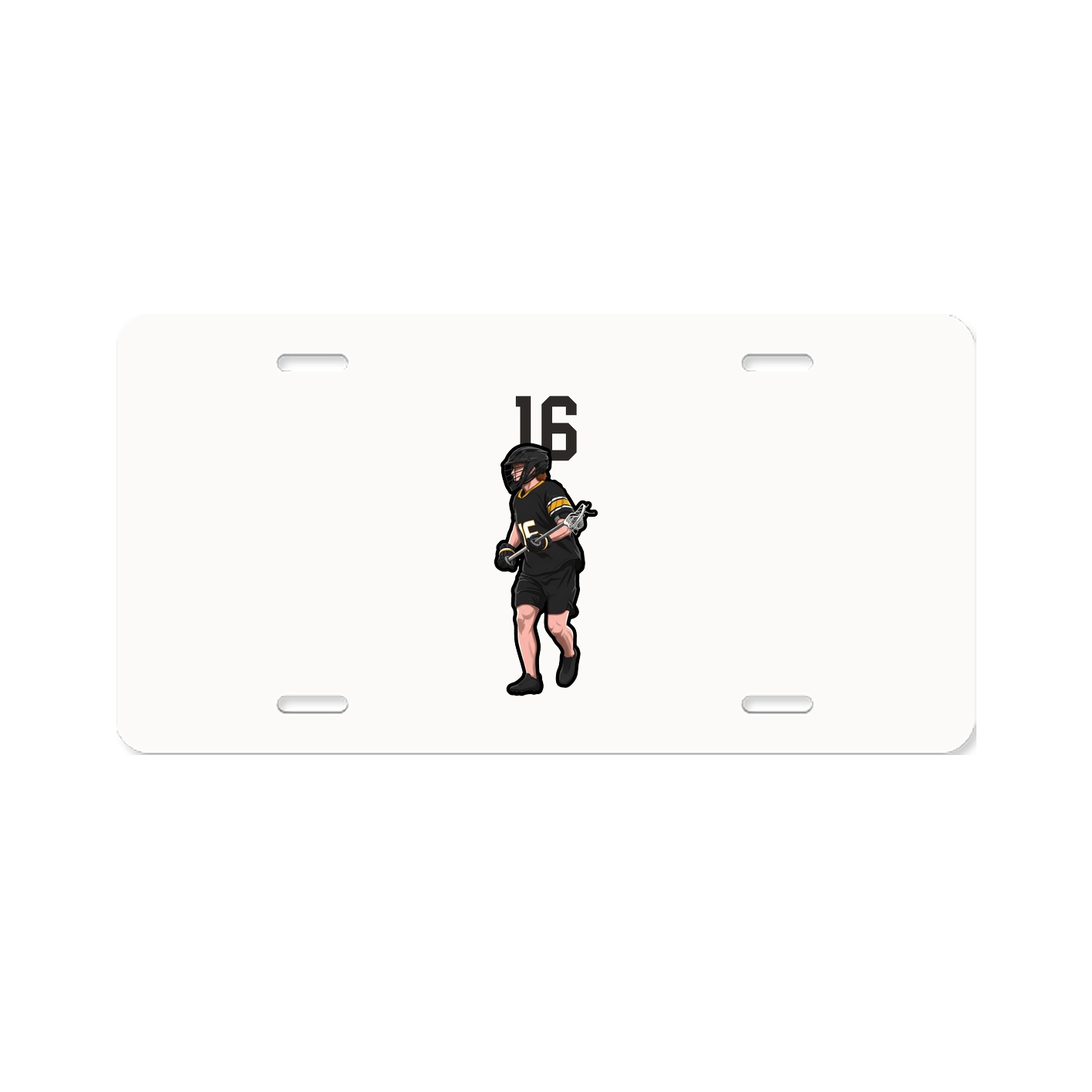 License Plate — Number Top in Classic