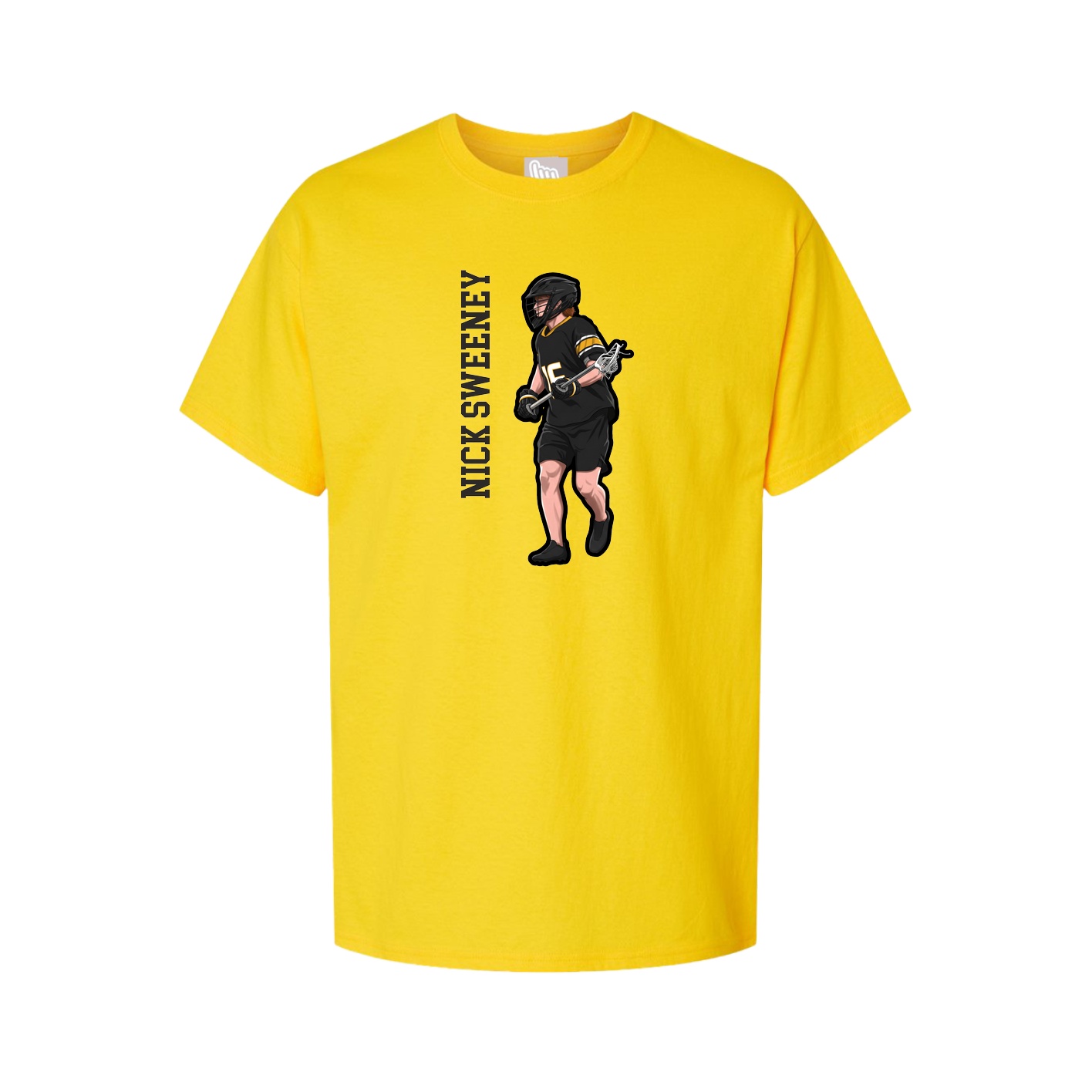 Tee — Name Vertical in Gold