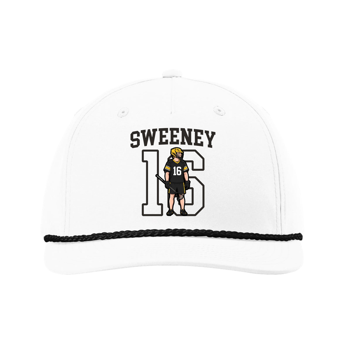 Five-Panel Classic Rope Cap — Shirsey in White