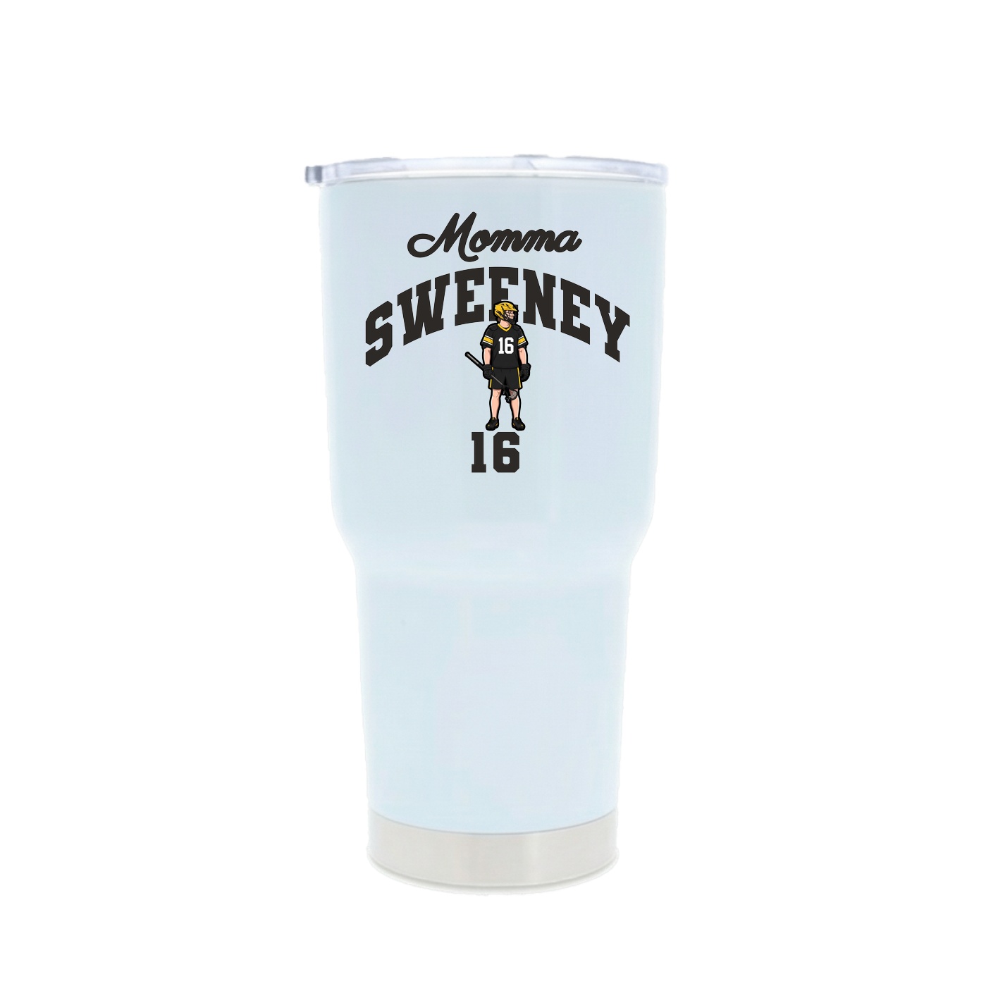 30oz Stainless Steel Tumbler — Mothers Day Arch in White