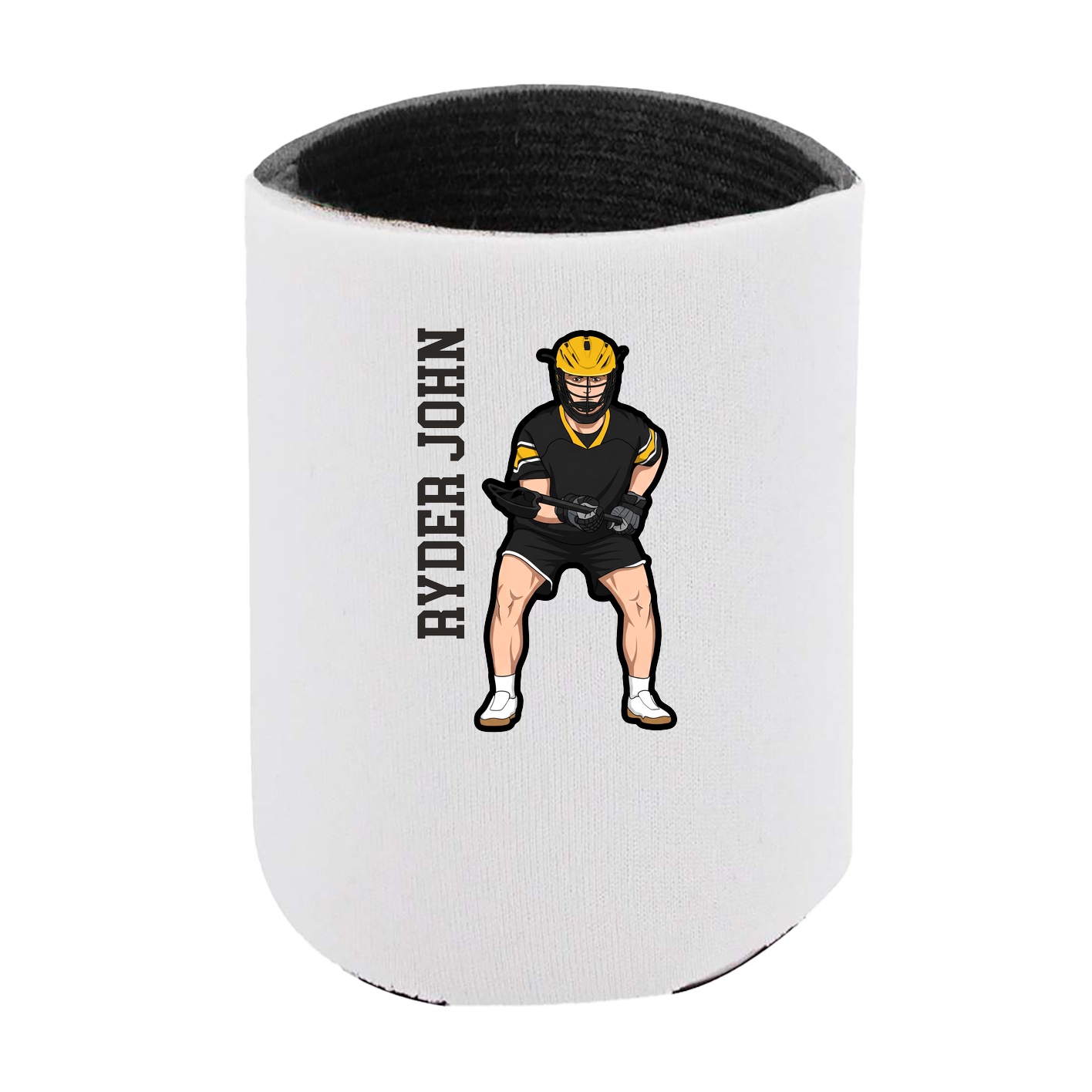 Can Holder — Name Vertical in White