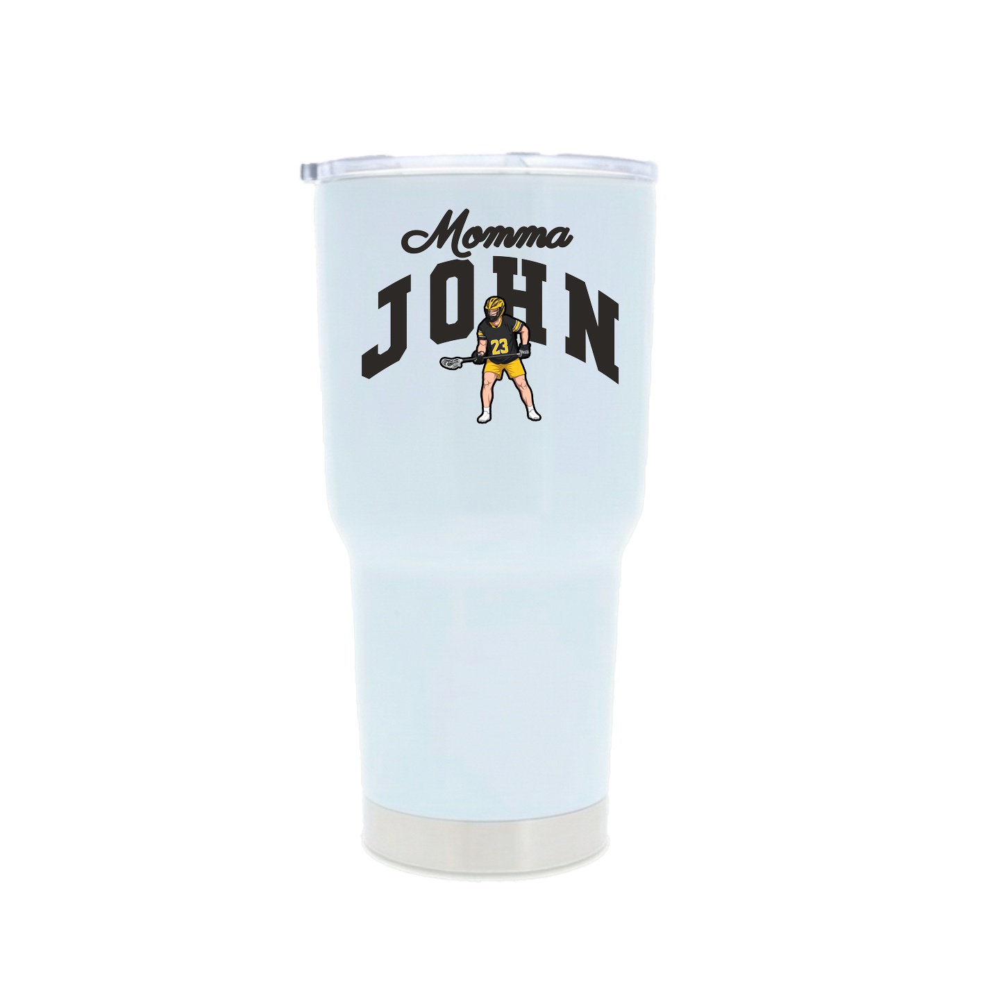 30oz Stainless Steel Tumbler — Mothers Day Arch in White