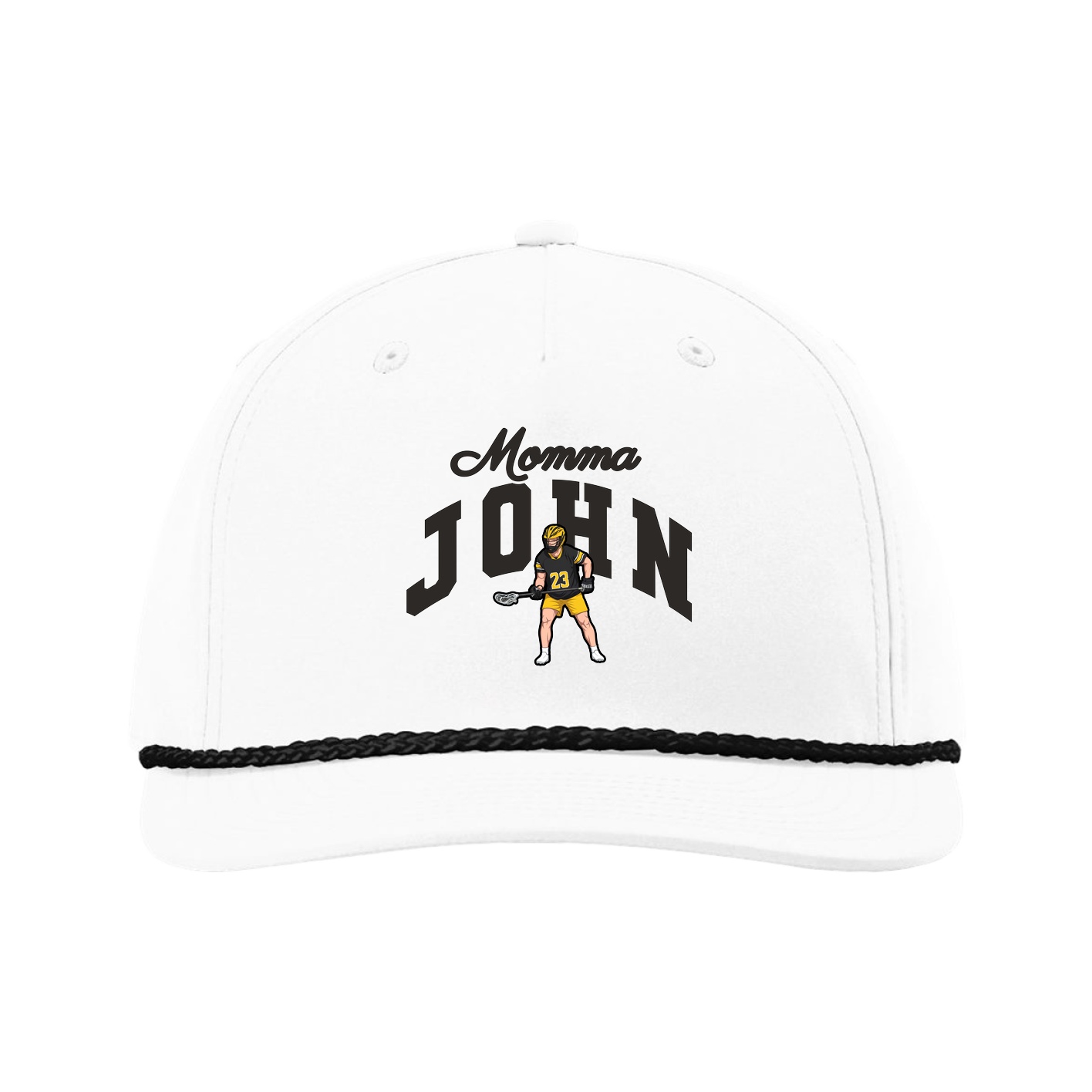 Five-Panel Classic Rope Cap — Mothers Day Arch in White
