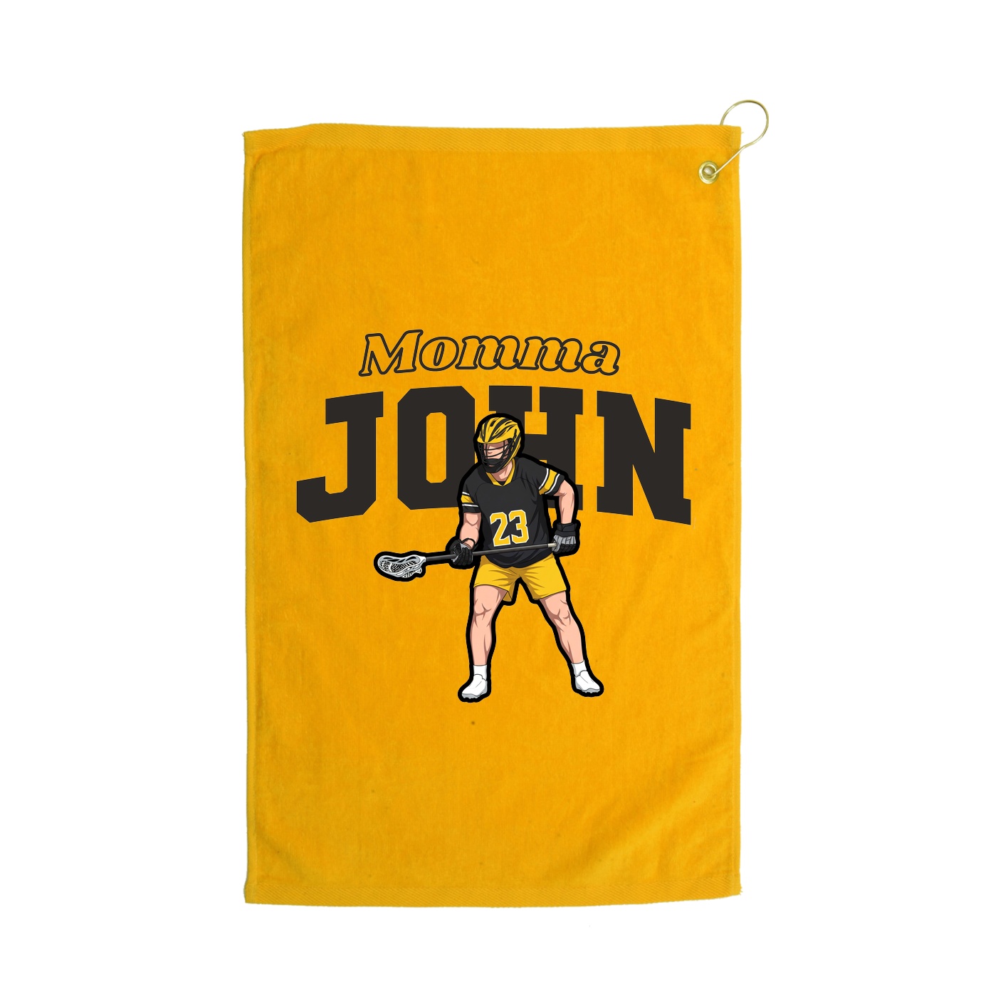 Golf Towel — Mothers Day Block in Gold